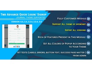 Quick Login and Sign Up